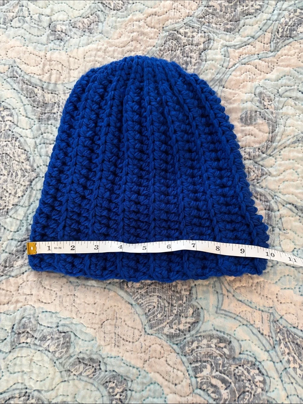 Hand Crafted Kids Knit Beanie - Royal Blue